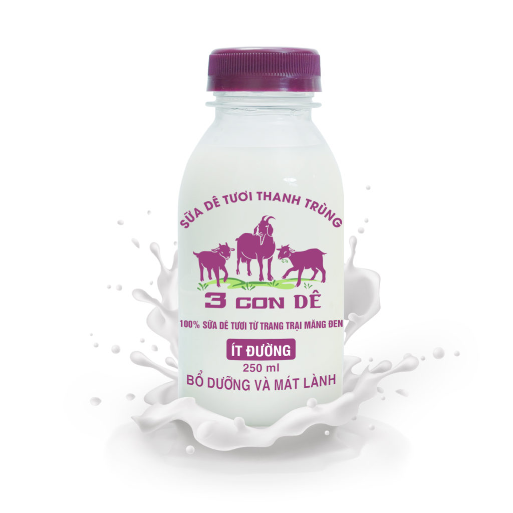 Sữa Dê Tươi Thanh Trùng Ít Đường - 250ml